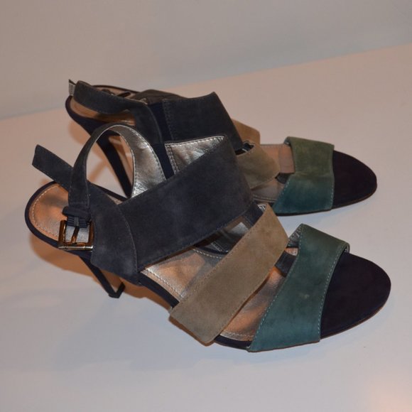 Anne AK Klein iFlex Sandals Heels 4" aprox. Fastener Stretch Leather Upper 10M - Picture 3 of 10